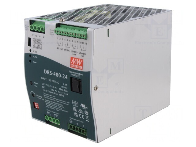 Alimentator cu Buffer pentru Șină DIN 480W 24V 20A