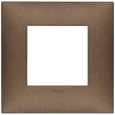Rama Ornament rectangulara 2M Vimar Neve cupru mat 09662.24 foto