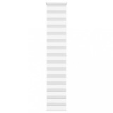 Gossi jaluzea tip zebra alb latime tesatura 40,9 cm poliester