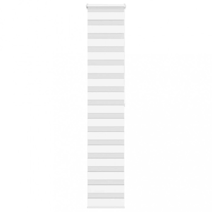 Gossi jaluzea tip zebra alb latime tesatura 40,9 cm poliester