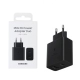 Incarcator samsung de priza tip-c/usb, pd 35w, qc 3.0 15w, ep-ta220nbegeu, black