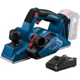 Bosch GHO 185-LI + GAL 18V-40 - Rindea fara acumulatori Li-Ion 18 V - Ah 82 mm + Incarcator acumulatori