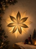 Stea de Crăciun LED 60 cm &ndash; 30 LED-uri, TIMER, USB + baterii