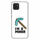 Husa compatibila cu Samsung Galaxy A03 Silicon Gel Tpu Model Minecraft Miner