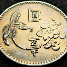 Moneda exotica 1 NEW DOLLAR - TAIWAN, anul 1975 * cod 80 D