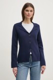 Sisley sacou culoarea albastru marin, un singur rand de nasturi, neted, 1194M602H