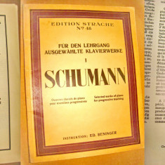 B554-Album Schumann-Piese selectate de Pian partituri 1927.