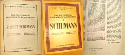 B554-Album Schumann-Piese selectate de Pian partituri 1927. foto