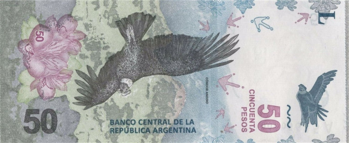 ARGENTINA █ bancnota █ 50 Pesos █ 2018 █ P-363 █ UNC █ necirculata