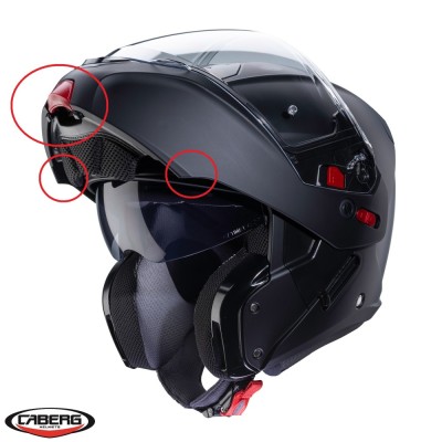 Kit mecanism deschidere + prinderi laterale mandibula rabatabila casca modulabila (flip-up) Caberg model Horus &amp;ndash; Horux X foto
