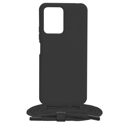 Husa pentru Xiaomi Redmi Note 12 5G / Poco X5, Techsuit Crossbody Lanyard, Black foto