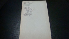 Qu Yuan - Poeme - colectia Orfeu - 1974 foto