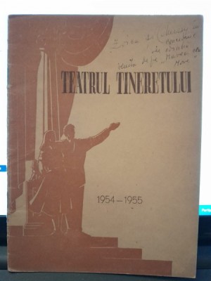 Program Teatrul Tineretului stagiunea 1954-1955 foto
