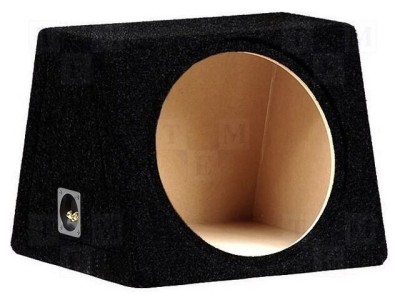 Carcasă difuzor MDF negru BASSER 380mm ţesătură Frezare 392mm 50l foto
