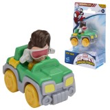 SPIDEY SI PRIETENII LUI UIMITORI MARVEL SUPER ROLLERS SET FIGURINA DOC OCK CU VEHICUL 5.5CM