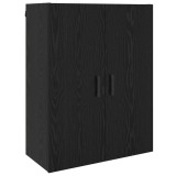 vidaXL Dulap de perete Stejar Negru 69,5 x 34 x 90 cm Lemn compozit 879521