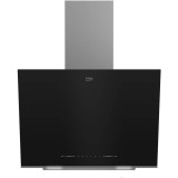 Hota decorativa inclinata Beko BHCA66641BBHS, 300 W, 720 mc/h, Lumina ajustabila, 1 motor, Senzor de temperatura, Iluminare LED, Control touch, Averti