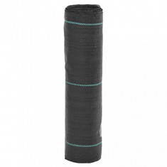 vidaXL Membrană antiburuieni, negru, 0,5x25 m, PP