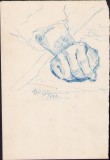 HST A1646 Schiță de Dimitrie &quot;Puiu&quot; Eitel 1940 semnată