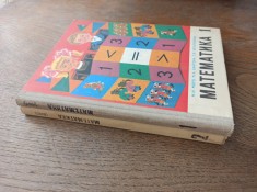 MATEMATICA, CLASELE 1 SI 2, 1984 *** LOT DOUA MANUALE RUSESTI, FRUMOS ILUSTRATE