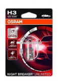 Bec Osram H3 Night Breaker Unlimited (+110% lumina) 12V 55W 64151NBU-01B