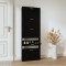 Pantofar, negru, 59x17x169 cm, lemn compozit