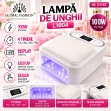 Lampa de unghii LED/UV Global Fashion L1004, 100W, albă