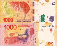 ARGENTINA 1.000 pesos 2017 UNC!!! foto