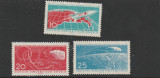 Germania DDR 1961-Spatiu,Vostok 1,serie 3 valori,dant.,MNH,Mi.822-824, Nestampilat