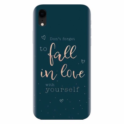 Husa silicon pentru Apple Iphone XR, Fall In Love foto