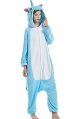 PJM139-4 Pijama pufoasa intreaga cu model unicorn foto