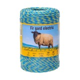 Fir gard electric AgroElectro 500m, 100kg rezistenta rupere, 0,45 &Omega;/m, Albastru + Galben