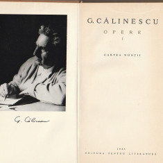 G. CALINESCU - OPERE VOLUMUL 1 ( CARTEA NUNTII )