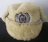 M1 8 - Caciula militara cu emblema brodata - culoare alba - piesa de colectie
