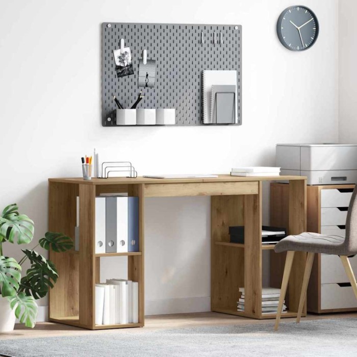 vidaXL Birou din stejar artizanal Lemn prelucrat Standard Birou modern