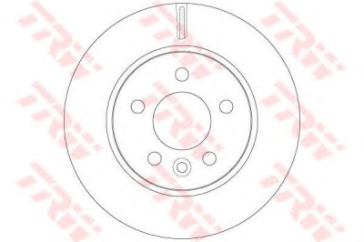 Disc frana VW AMAROK (2H, S1B) (2010 - 2016) TRW DF6482 foto