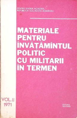 MATERIALE PENTRU INVATAMANTUL POLITIC CU MILITARII IN TERMEN VOL.2-COLECTIV-265905 foto