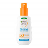 Cumpara ieftin Spray de corp pentru adulti Sensitive Advanced Ambre Solaire, SPF 50+, 150 ml, Garnier