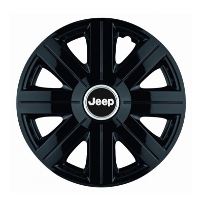 Set 4 Capace Roti, potrivite jantelor de R14, pentru Jeep, model Cosmos Negru foto