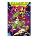 Pizzasaurus Rex: Carte straina in engleza, Roman grafic despre Rex Raditude si Jeremy Duderman, Aventura amuzanta