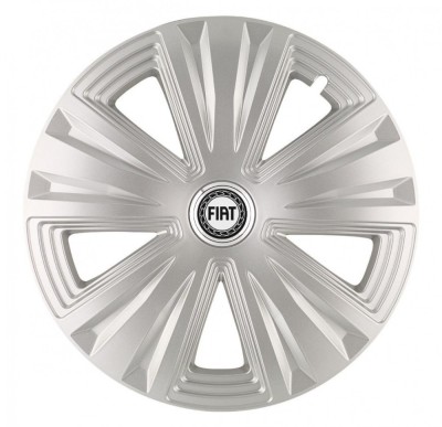 Set 4 Capace Roti, potrivite jantelor de R16, pentru Fiat, model glory Gri foto