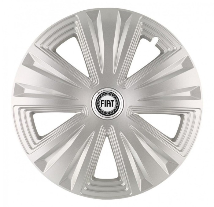 Set 4 Capace Roti, potrivite jantelor de R16, pentru Fiat, model glory Gri