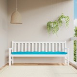 Gossi perna pentru banca de gradina, turcoaz, 200x50x7 cm, textil