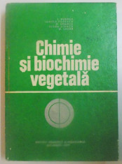 CHIMIE SI BIOCHIMIE VEGETALA de I. BURNEA...ST. LAZAR , 1977 foto