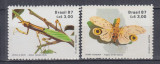 BRAZILIA 1987 FAUNA SERIE MNH, Nestampilat