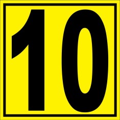 Placuta pentru depozit numarul 10 randul 10 poarta 10 foto