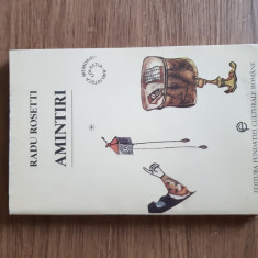 Amintiri (vol. 1) de Radu Rosetti