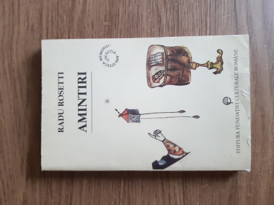 Amintiri (vol. 1) de Radu Rosetti foto