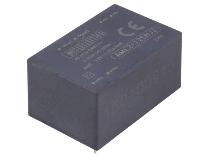 Convertor AC/DC 12VDC 2W pentru PCB