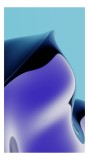 Tablou Canvas cu Valuri Culoare Eterice, Artă Abstractă, 26 x 39 cm, CMCLASS